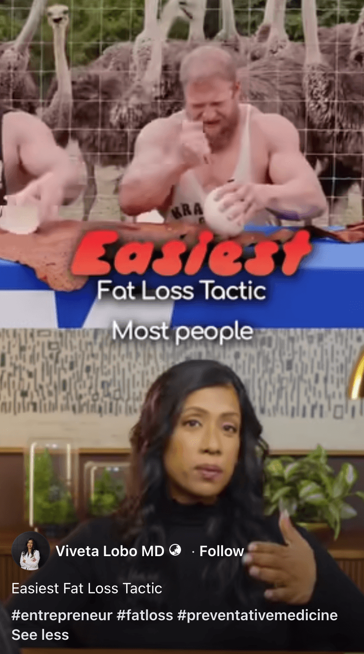 Cover frame for the reel "The Easiest Fat Loss Tactic."