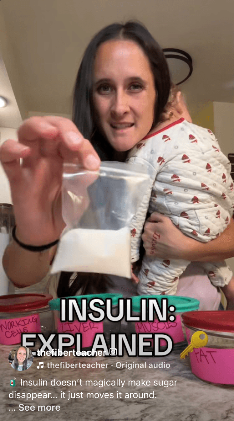 Cover frame for the reel "Insulin Explained."