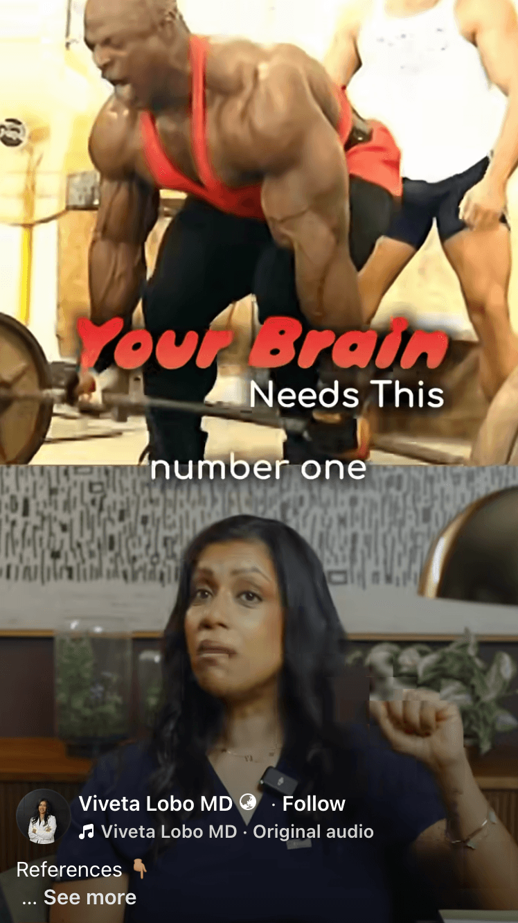 Cover frame for the reel "Your Brain Needs This."