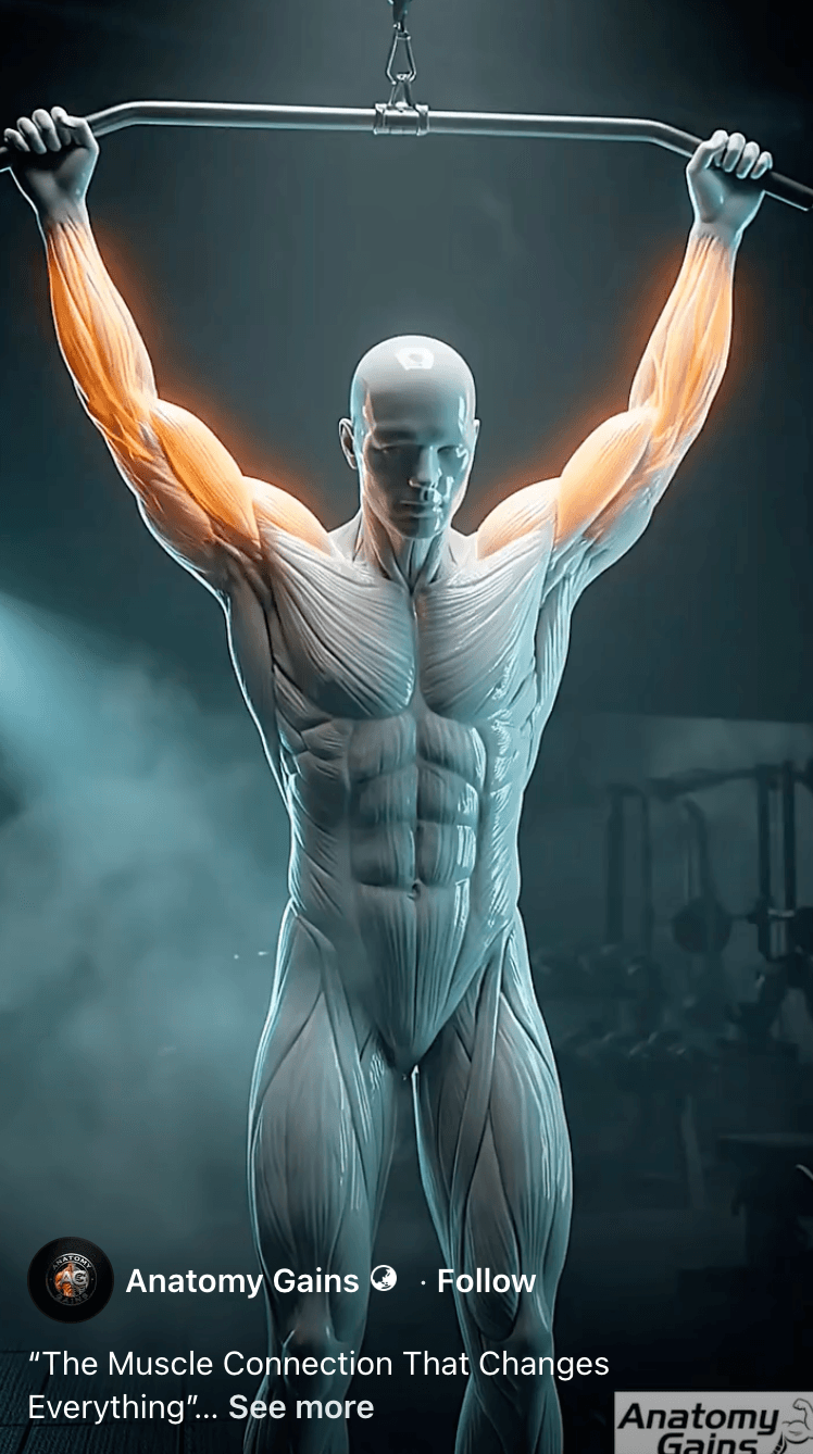 Cover frame for the reel "The Mind-Muscle Connection."