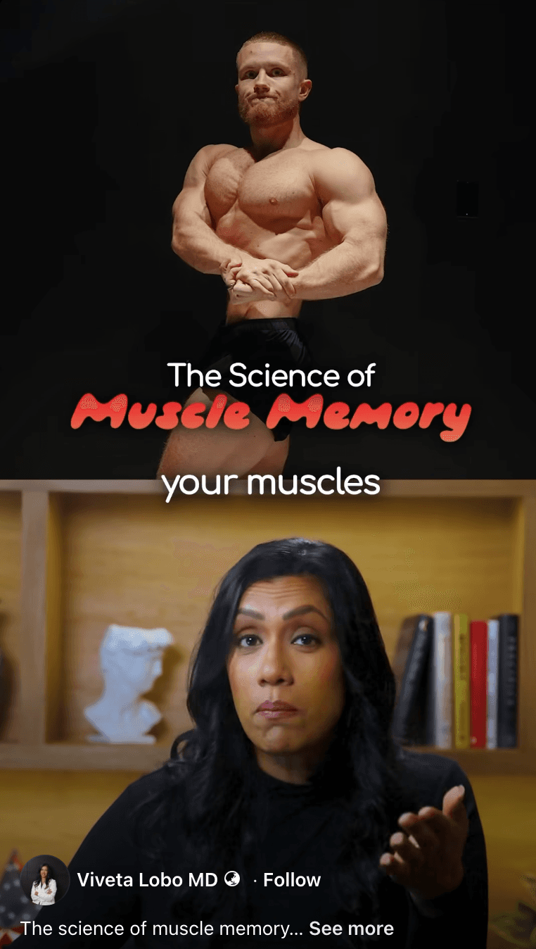 Cover frame for the reel "Muscle Remembers."