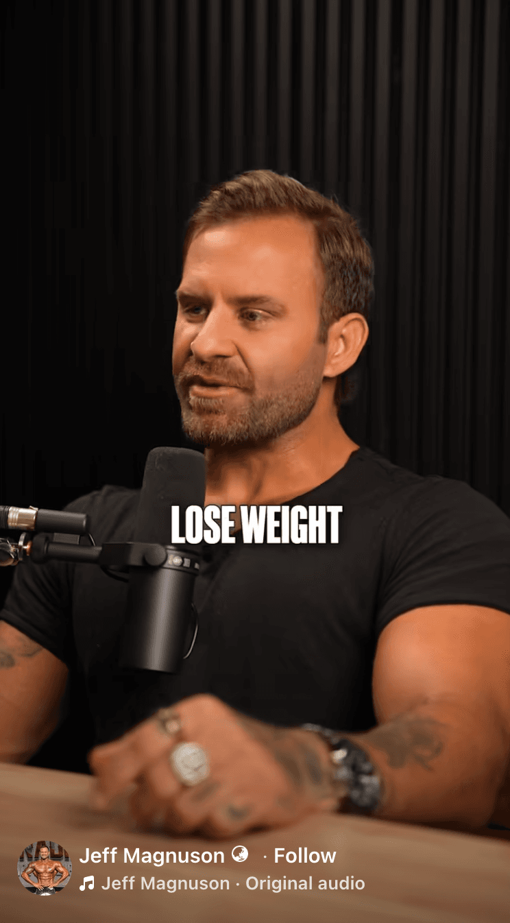Cover frame for the reel "Three Things to Lose Weight."